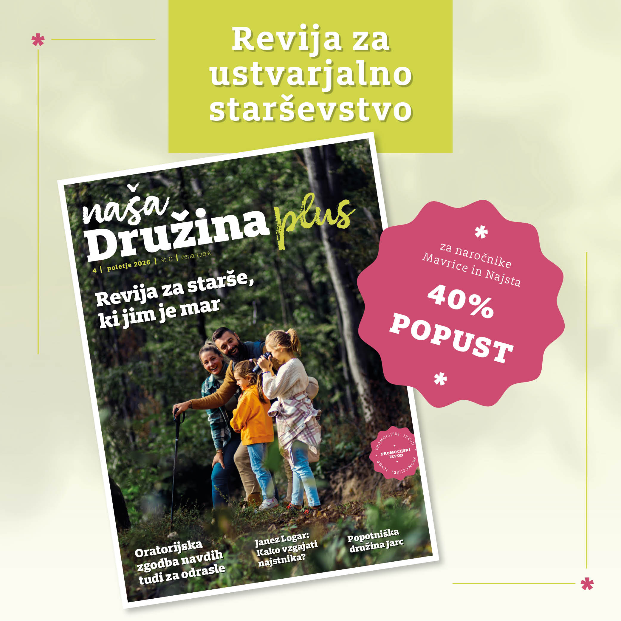 O reviji Naša družina plus